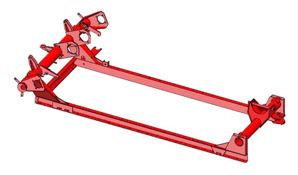 Welded structural parts of wheat harvester chassis Welded structural parts of wheat harvester chassis