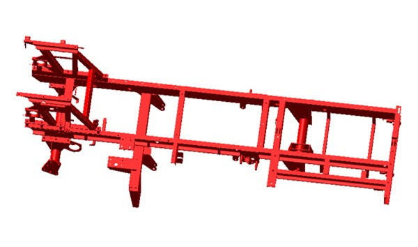 Welded structural parts of corn harvester chassis Welded structural parts of corn harvester chassis